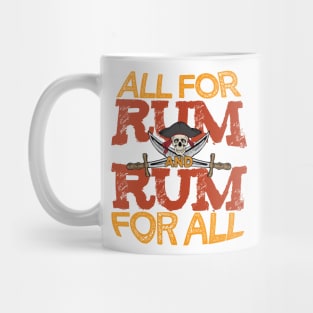 'All For Rum, Rum For All' Awesome Pirate Gift Mug